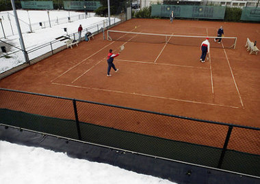 Verwarming tennisbaan
